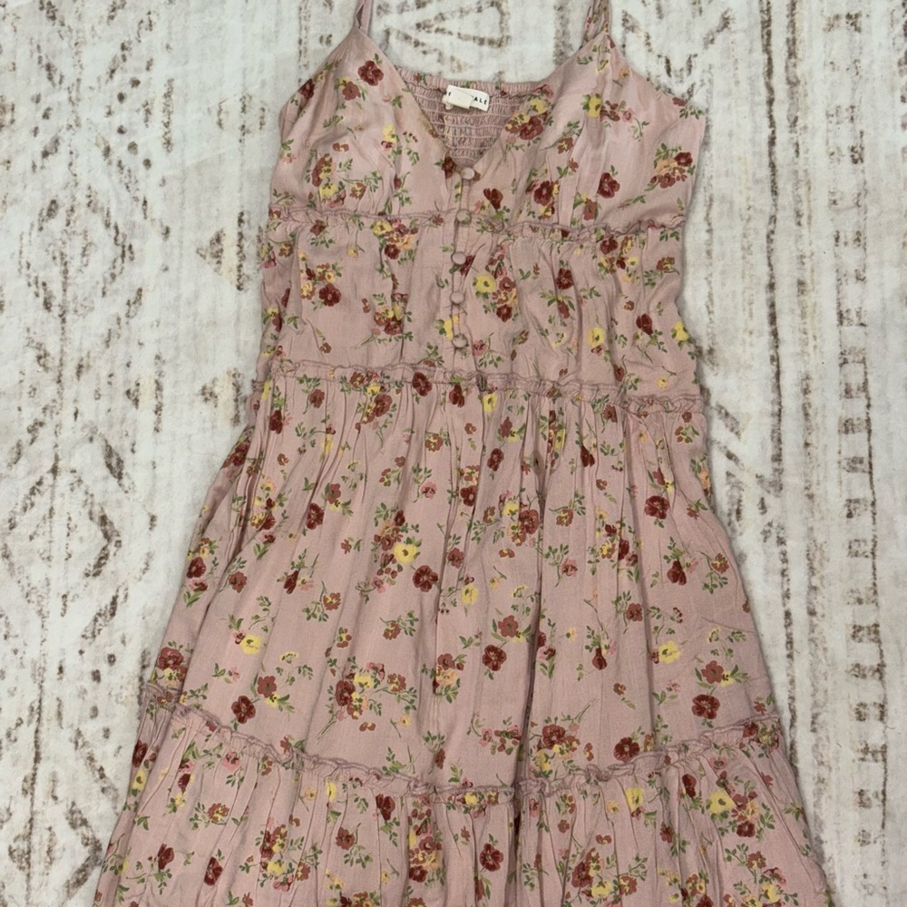 Floral Pink Aeropostale Midi Dress